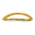 thumbnail image 3 of Sterling Silver Stackable Expressions Polished Gold-plate Wave Ring - Size 7, 3 of 3