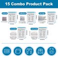 thumbnail image 3 of Cubepoint 15 Pack Space Bags Vacuum Storage Bags,1 X-Jumbo 2 Jumbo 5 Large 2 Medium 2 Small Vacuum Seal Bags for Clothes,Save Space for Comforters, Blanket Storage, 3 of 11
