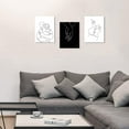 thumbnail image 6 of Minimalist Black and White Canvas Wall Art Love Painting for Couples Bedroom Line Drawing Art Poster Prints Framed Artwork Pictures Bathroom Living Room Wall Decor Ready to Hang, 6 of 6