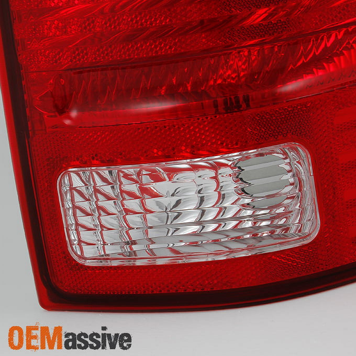 AKKON - For Ford Explorer SUV Red Clear Lens Rear Tail Light Taillamps Brake Lamps Replacement Pair Left + Right
