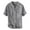 Grey, variant on Fgnfyis Summer Linen Short Sleeve Casual T Shirt Men's Stand Pullover Shirt T Shirts for Man White L