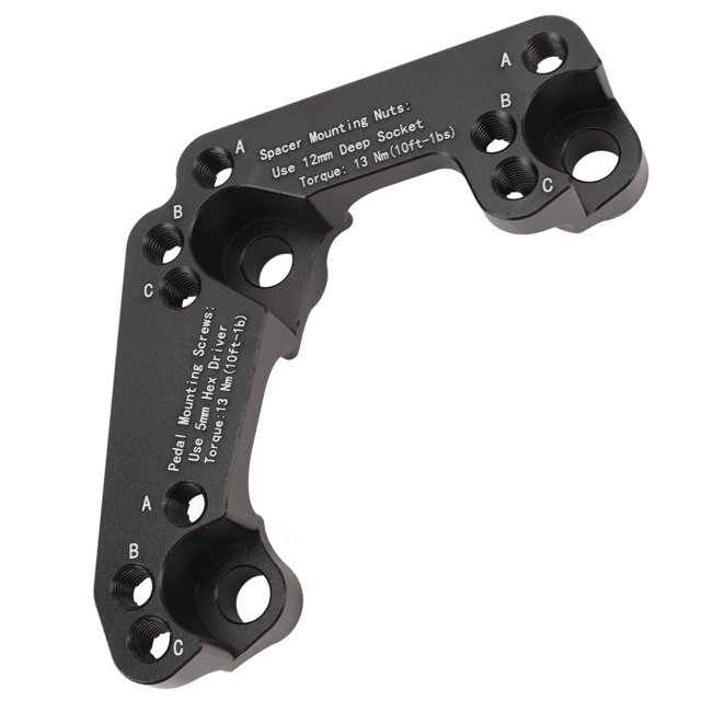 Metal Throttle Pedal Spacer Relocation Bracket Support Enhanced Comfort 3 Adjustable Position Throttle Pedal Spacer for Vehicle