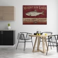 thumbnail image 2 of Stupell Industries Antique Mountain Lake Fisherman Sign Angler's Roast, 36 x 48, Design by June Erica Vess, 2 of 5