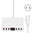 thumbnail image 1 of T9+ 6 puertos QC 3.0 Cargador USB Hub 40W Pantalla multipuerto Estación de carga inteligente 100240V (enchufe de EE. UU.), 1 of 14