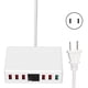 thumbnail image 2 of El concentrador del cargador USB del puerto, T9+ 6 vira portuarios el compacto y el peso ligero del cargador de los puertos de la estación del cargador USB del control de calidad WQ, 2 of 8
