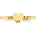 thumbnail image 5 of 14K Yellow Gold Heart Signet Ring (Size 4) Made In United States ch201, 5 of 5