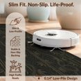 thumbnail image 6 of Design&I 6'x9' Washable Area Rug Sleek Flatweave Pet Friendly Bamboo Snake Sofa Vintage Boho Bird Motif Gothic Scroll Border for Queen Size Bedroom, Under Bed, 6 of 7