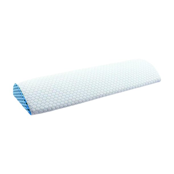 Almohada lumbar para cama, soporte lumbar de espuma viscoelástica para la espalda, soporte para el hogar, lateral Azul
