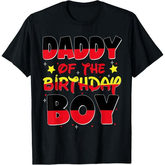 Dad And Mom Daddy Of The Birthday Boy Family Party Decor T-Shirt
