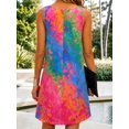thumbnail image 3 of Butterfly Ombre Print Dress, Women's Casual Vacation Daily Wear, Sleeveless V-Neck Dress Summer Elegant, 3 of 6