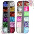 thumbnail image 1 of OULII Eye Makeup Sequins 2 Boxes for Women and Craft Enthusiasts, 1 of 4