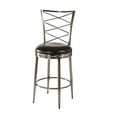 thumbnail image 3 of Bowery Hill 43.75"H Contemporary Metal Swivel Counter Stool in Black/Pewter, 3 of 4