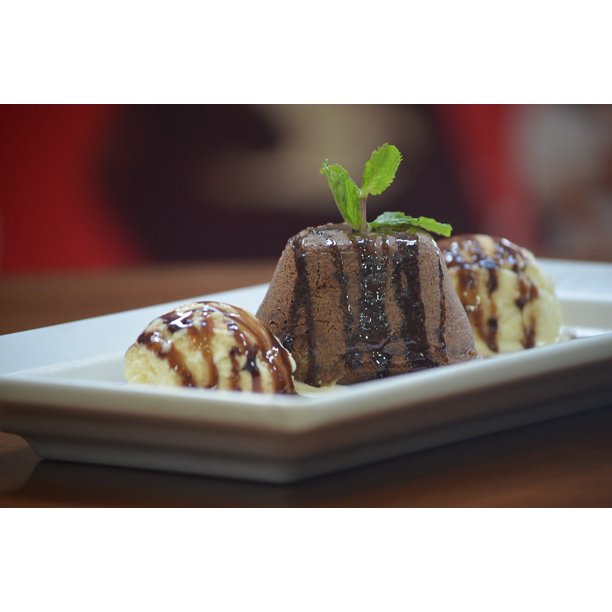 Petit Gateau Chocolate Sweet Dessert Inch By 30 Inch Laminated Poster With Bright Colors And Vivid Imagery Fits Perfectly In Many Attractive Frames Walmart Com