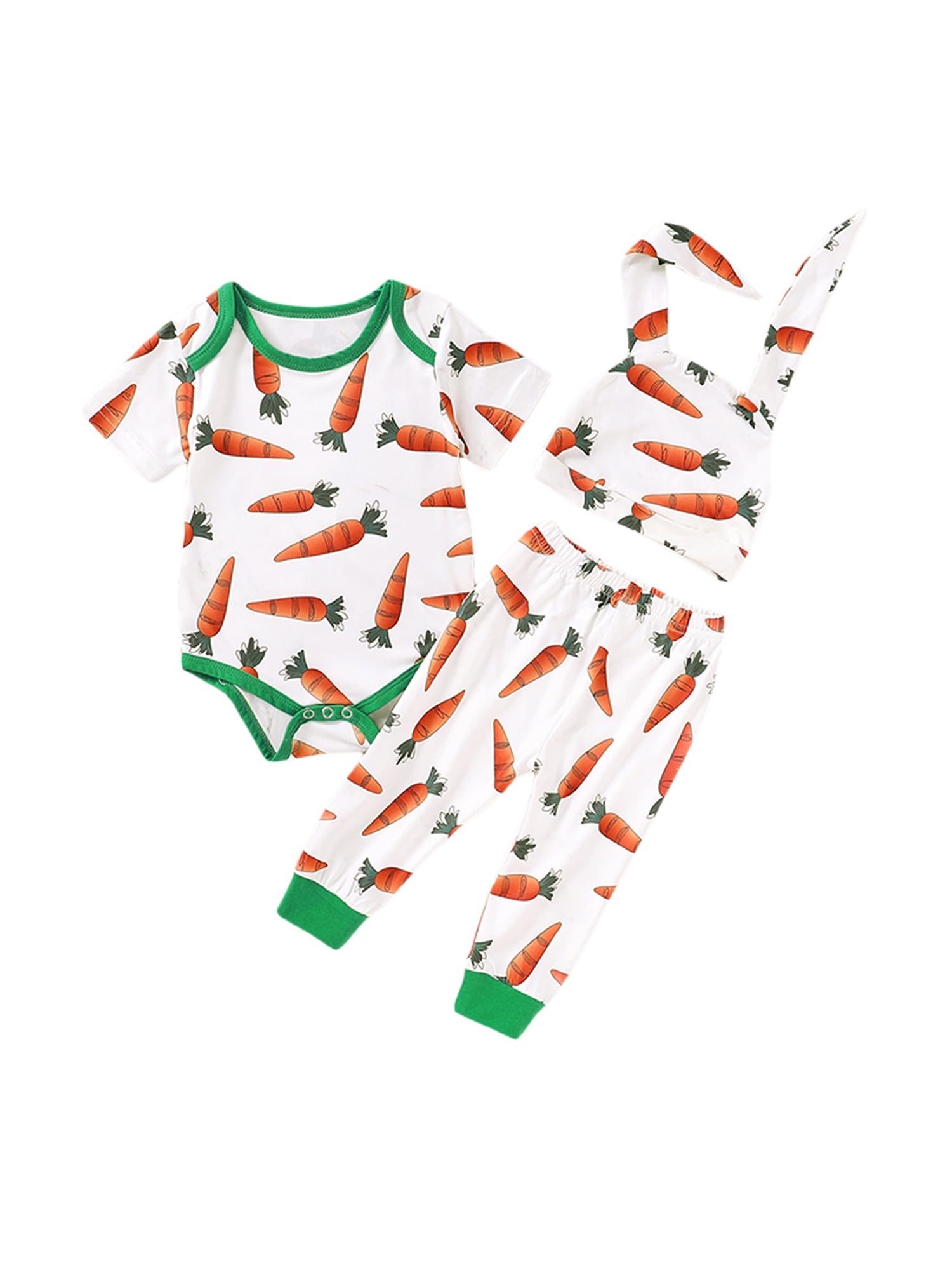 Veggie Lover Carrot Happy Funny Cool Baby Shower Boy Girl Bodysuit Romper 38 