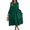 Green, variant on Spring Dresses for Women 2026 Trendy Long Sleeve Button Down Collared Ruffle Hem A Line Flowy Long Dress