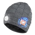 thumbnail image 1 of Gorro Con Luz Led, Gorro De Música Con Bluetooth Recargable Por Usb, Gorro De Punto De Invierno, Linterna Para Hombres Y Mujeres, Correr Al Aire Libre, Ciclismo Vogacara AP008119-02, 1 of 6