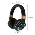 thumbnail image 3 of RFUGUG Adaptive 5.0 Bluetooth Over-Ear Headphones – Retractable Comfort, HiFi Audio, Deep Bass, Full-Ear Coverage, Wired Compatibility, and Card Slot for Tailored Premium Sound Experience, 3 of 8