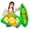 Vert, variante sur Nituyy Pois dans une Cosse Peluche Mignonne Cosse de Pois Bébés Animaux en Peluche Nourriture Fantaisie Peluches avec Expression Mignonne pour Décorations de Maison