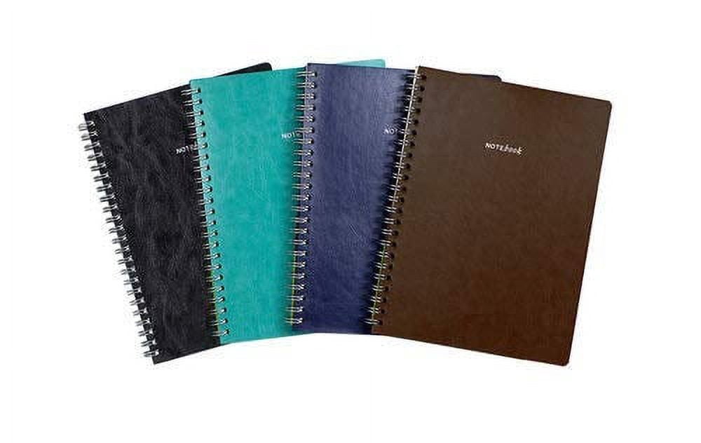 GreenRoom Spiral Journal - Flexible Leather Cover Size 6'' X 8'' (Dark Turquoise) 80 sheets, 160 pages