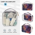 thumbnail image 5 of ALAZA Colorful and Elegant Background Clear Cosmetic Bag Makeup Bags 2 PCs Toiletry Case Waterproof Travel Organizer, 5 of 7