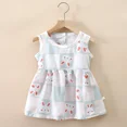 thumbnail image 1 of Bébé Filles Robe Sans Manches Mignon Imprimé Dessin Animé Enfants Princesse Robes Coton Enfants Robe Soleil Vêtements Fille Été Plage Vêtements, 1 of 1