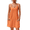 Orange, variant on Ekouaer Nightgowns for Women Cotton Sleepwear Adjustable Spaghetti Strap Sleepshirt Racerback Sleep Dress with Pockets