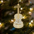 thumbnail image 4 of Handcrafted Musical Instrument Ornament Set with 9 Detailed Instruments and Gold Filigree for Holiday Tree Decor, 4 of 6