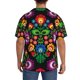thumbnail image 3 of Balery Traditional Floral Polish Camisa Casual de Manga Corta con Botones para Hombre, Texturizada, Estilo Cubano, para Playa, Verano-X-Large, 3 of 5