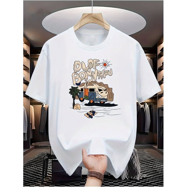 Orlov Death Rock" Graphic Tee for Men - Casual & Comfortable Short Sleeve T-Shirt, Stylish Summer Top with Unique Print Design