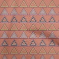 thumbnail image 1 of oneOone Cotton Jersey Peach Fabric Geometric Sewing Craft Projects Fabric Prints By Yard 58 Inch Wide, 1 of 4