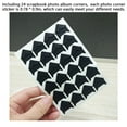 thumbnail image 5 of 24pcs Mounting Corner Stickers Lightweight Self-Adhesive Photo for Easy Installment Sticker Waterproof Protect Decor Album Frame DIY Decoration Black, 5 of 5