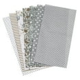 thumbnail image 1 of Uxcell Paquetes de Tela de Algodón, 7Pcs 10 x 10 pulgadas 100% Algodón Cuadrados de Tela Pre-cortados Impresos Florales para Costura, Patchwork, Acolchado y Manualidades, Gris, 1 of 7