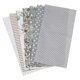 thumbnail image 1 of Uxcell Paquetes de Tela de Algodón, 7Pcs 10 x 10 pulgadas 100% Algodón Cuadrados de Tela Pre-cortados Impresos Florales para Costura, Patchwork, Acolchado y Manualidades, Gris, 1 of 7