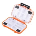 thumbnail image 1 of Caja de pesca impermeable con anzuelos de doble cara para almacenamiento de carpas y pesca con mosca S, 1 of 9