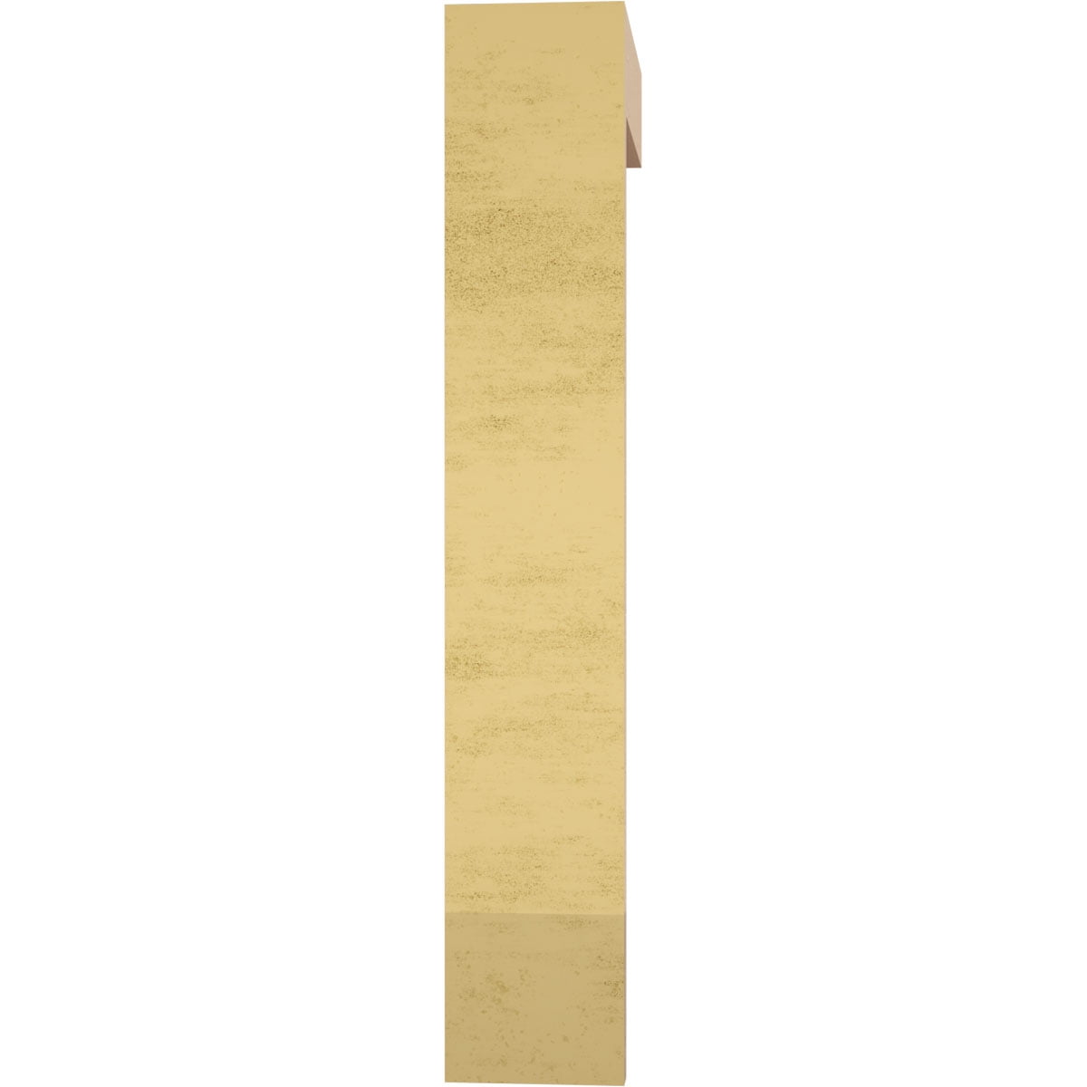 3"W x 6"D x 18"H Thin Bryant Rough Cedar Woodgrain TimberThane Corbel, Primed Tan