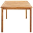 thumbnail image 3 of vidaXL 9 Piece Dining Set Poly Rattan and Solid Wood Acacia Grey, 3 of 5