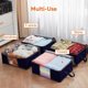 thumbnail image 4 of 3 Pack 35L Clothes Storage Bag, Navy Folding Under Bed Organizer, Duvet Cover Wardrobe Organizer with Strong Fabric Clear Window for Clothes., 4 of 5