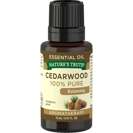 Nature's Truth Aromatherapy Cedarwood Essential Oil, 0.51 Fl (Best Yet Cedar Oil)