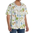 thumbnail image 2 of Pofeuu Cactus Plants Print Mens Casual Short Sleeve Shirts Beach Summer Spread Collar Pocket Tops Men's Casual Short-sleeved Shirt-X-Large, 2 of 5