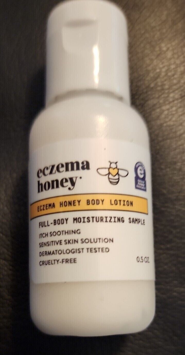 New Sample Eczema Honey Body Lotion Travel Size 0.5oz Mini Great