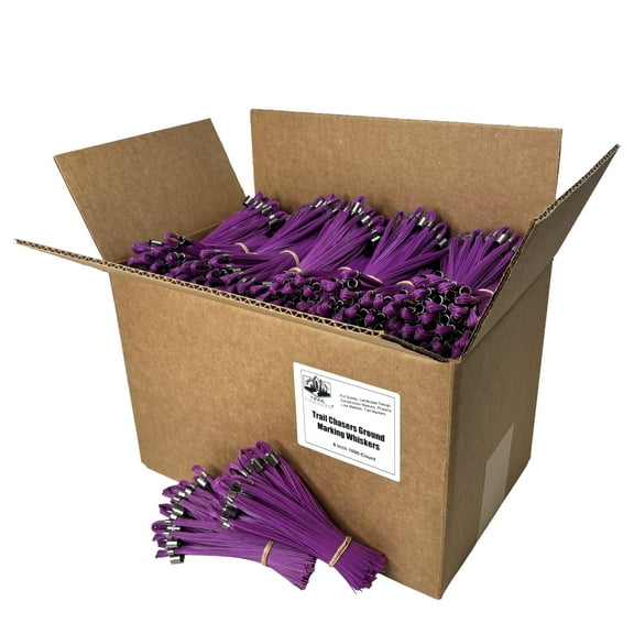 Trail Chasers Purple Construction Flags, 6 Inch, 1000-Count – Survey, Construction & Landscaping