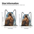 thumbnail image 2 of Balery Blue Sky White Cloud Eagle Pattern Drawstring Backpack Bag Sport Gym Sackpack Cinch Bags Pattern Drawstring Backpack Bag Sport Gym Sackpack Cinch Bags -Small, 2 of 6