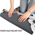 thumbnail image 3 of White Cow Black Shape Pattern Hot Yoga Mat Towel Non Slip for Hot Yoga - Quick-Drying Yoga Mat Cover with 4 Corner Pockets with Travel Bag - Hot Yoga Towel Non Slip 74"x26", 3 of 6