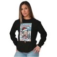thumbnail image 3 of Betty Boop Be Home For Christmas Women's Long Sleeve T Shirt Brisco Brands S, 3 of 6