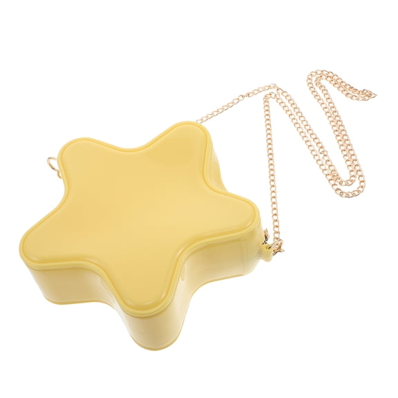 ETEREAUTY Eyecatching Yellow Star Crossbody Purse for Party and Casual Outings