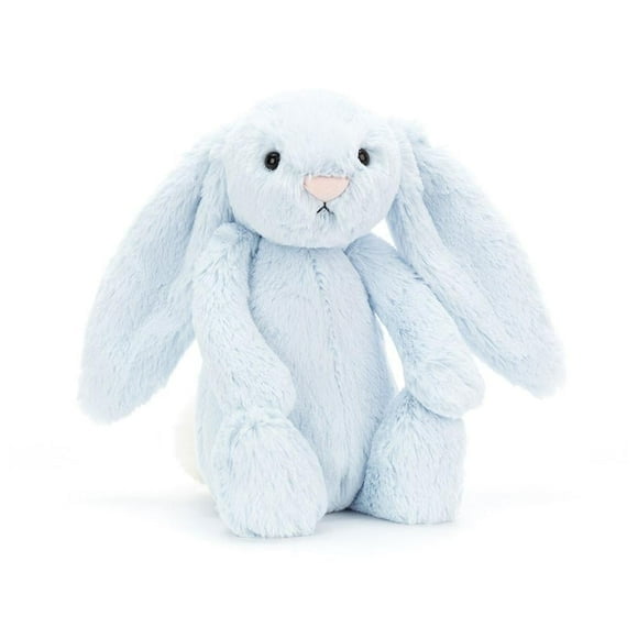 Jellycat Bashful Blue Bunny Plush Stuffed Animal - Ultra-Soft Blue Bunny Toy, Cuddly Gentle Touch Luxury Stuffed Animal Gift for Adults & Collectors Blue
