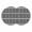 Gray, variant on Blue Boho Round 13 Inch Placemats Set of 2, Abstract Geometric Bohemia Ethnic Striped HeatResistant Non Slip Place Mats for Dining Table, Wipeable Braided Kitchen Table Mats for Housewarming
