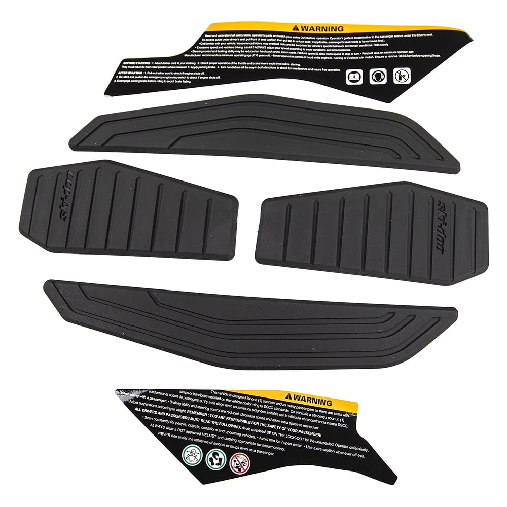 SkiDoo 860201251 Genuine Black 2 Step Knee Pads for REV Gen4 MXZ