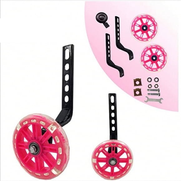 Mbxmh Clearance Support Wheels, Children's Bicycle Training Wheels 12 14 16 18 20 Inch Protection Balance Wheel Rubber Wheel Supply, Set of 2 Children's Bicycle Training Wheels