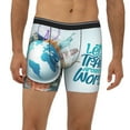 thumbnail image 2 of Easygdp Let's go Travel Men's Boxer Briefs Men’s Underwear Boxer Briefs for Men, 2 of 7